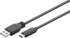 USB-C şarj ve senkronizasyon kablosu USB 3.1 C USB-C bağlantılı tüm cihazlar için 2. Nesil, 1 metre siyah, 3A