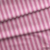 Açık Pembe / Gül Kurusu 2x2 cm Çizgili Kumaş