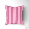 Açık Pembe / Gül Kurusu 5x5 cm Çizgili Kumaş
