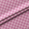 Açık Pembe / Gül Kurusu Damalı Kumaş