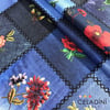 Blue Jean Patchwork Kumaş (Siyah Dikişli)