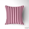 Bordo / Gül Kurusu 2x2 cm Çizgili Kumaş
