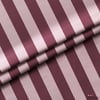 Bordo / Gül Kurusu 5x5 cm Çizgili Kumaş