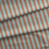 Buz Mavisi / Tarçın 2x2 cm Çizgili Kumaş