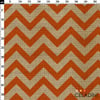 Çuval Görünümlü Turuncu Zigzag Kumaş