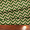 Çuval Görünümlü Yeşil Zigzag Kumaş