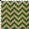 Çuval Görünümlü Yeşil Zigzag Kumaş