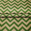 Çuval Görünümlü Yeşil Zigzag Kumaş