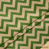 Çuval Görünümlü Yeşil Zigzag Kumaş