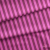 Fuşya / Mürdüm 2x2 cm Çizgili Kumaş