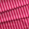 Fuşya / Pembe 2x2 cm Çizgili Kumaş