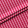 Fuşya / Pembe 2x2 cm Çizgili Kumaş