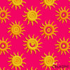 Güneşler Desenli 3D Nakış Efektli Kumaş