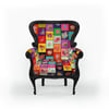 Kanaviçe Patchwork Desenli Kumaş