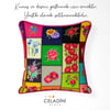 Kanaviçe Patchwork Desenli Kumaş