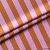 Kiremit / Açık Pembe 5x5 cm Çizgili Kumaş