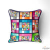Kırkyama Patchwork Desenli Kumaş (Koyu Zemin)