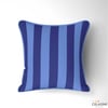 Lacivert / Denim Mavisi 5x5 cm Çizgili Kumaş