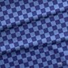 Lacivert / Denim Mavisi Damalı Kumaş