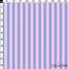 Lavanta Mavisi / Pembe 2x2 cm Çizgili Kumaş