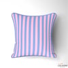 Lavanta Mavisi / Pembe 2x2 cm Çizgili Kumaş