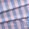 Lavanta Mavisi / Pembe 5x5 cm Çizgili Kumaş