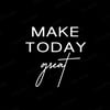 Make Today Great Yazılı (Siyah) Kırlent Kumaşı