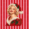 Marilyn Monroe Yılbaşı Kırlent Kumaşı