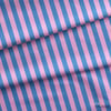 Mavi / Pembe 2x2 cm Çizgili Kumaş