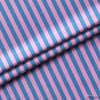 Mavi / Pembe 2x2 cm Çizgili Kumaş