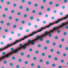 Mavi / Pembe Puantiyeli Kumaş