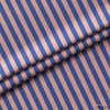 Mavi / Şeftali 2x2 cm Çizgili Kumaş