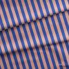 Mavi / Şeftali 2x2 cm Çizgili Kumaş