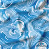 Mavi Tie Dye Desenli Kumaş