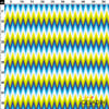 Mavi Yeşil Bitişik Zigzag Desenli Kumaş