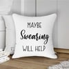 Maybe Swearing Will Help Yazılı Kırlent Kumaşı