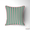 Mint / Pudra 2x2 cm Çizgili Kumaş