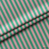Mint / Pudra 2x2 cm Çizgili Kumaş