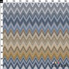 Missoni Tarzı Lacivert Kahve Zigzag Kumaş