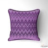 Missoni Tarzı Mor Renk Zigzag Kumaş