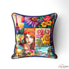 Modern Goblen Patchwork Desenli Kumaş