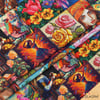 Modern Goblen Patchwork Desenli Kumaş