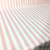 Pembe Beyaz 2x2 cm İnce Çizgili Kumaş