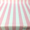 Pembe Beyaz 5x5 cm Kalın Çizgili Kumaş