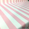 Pembe Beyaz 5x5 cm Kalın Çizgili Kumaş