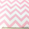 Pembe Beyaz Zigzag (Chevron) Kumaş