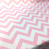 Pembe Beyaz Zigzag (Chevron) Kumaş