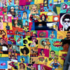 Pop Art Desenli Kumaş