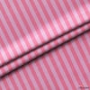 Pudra / Pembe 2x2 cm Çizgili Kumaş