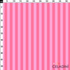 Pudra / Pembe 2x2 cm Çizgili Kumaş